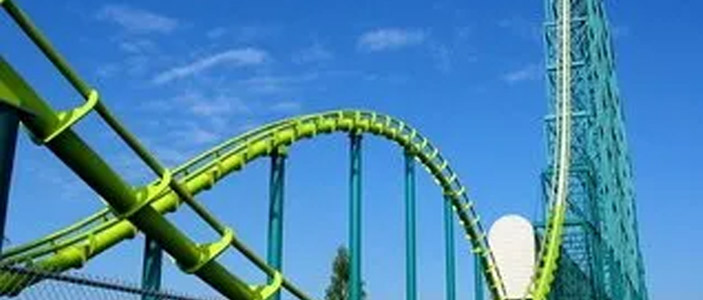 Rollercoaster representing the emotional journey of dialysis